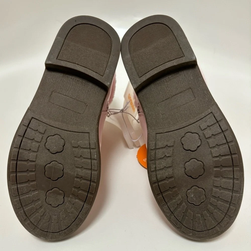 Gymboree Girls Faux Fir Ankle Boots, Pink, Size 1 - Picture 6 of 7